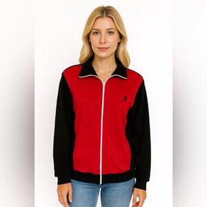 Vintage 90s Red & Black Track Jacket